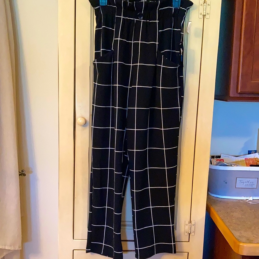 Aliceblue pants size small black and white S
